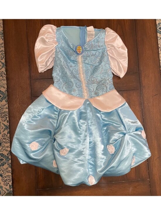 Disney Other - Disney Cinderella Princess Dress Puffy Skirt Sparkle Small 4-6X Princess Costume